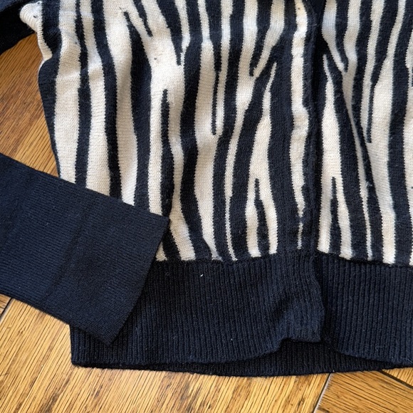 Lucky Brand wool zebra cardigan - Picture 4 of 6